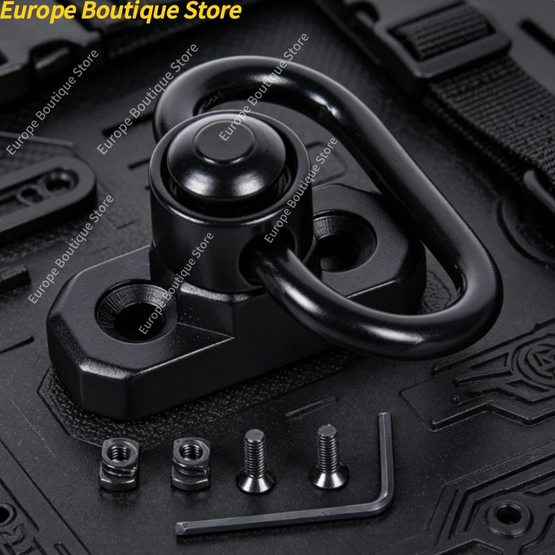 

M-LOK Universal Sling Swivel QD Quick Detach Button 360° Rotatable Tactical Rail Outdoor Hunting Airsoft Rifle Sling Connector