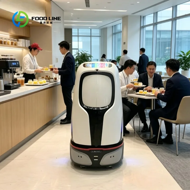 Custom Welcome Robot Intelligent AI Reception Talking Service Robot Smart Hotel Restaurant Customer Guide Device