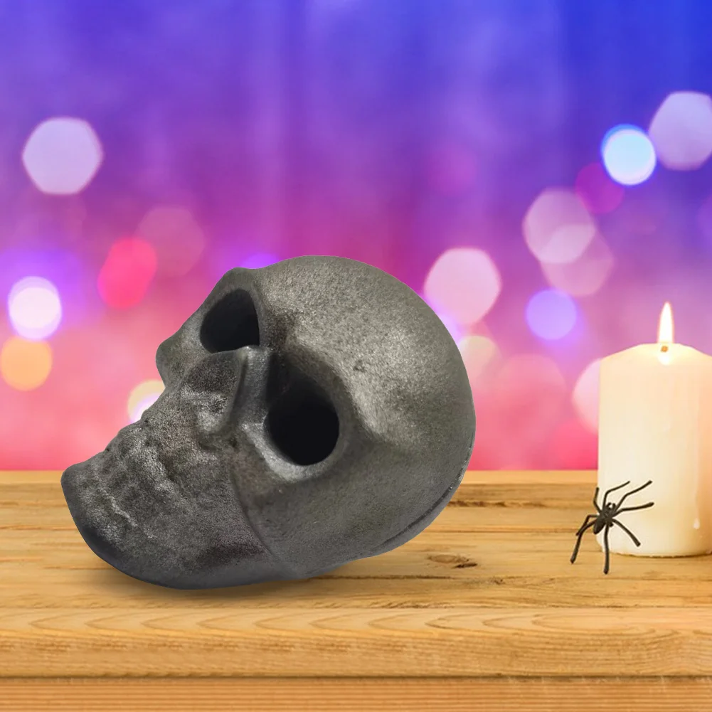 Simulatie Schedel Rekwisieten Brandwerende Herbruikbare Menselijke Schedel Vuur Log Metalen Halloween Horror Schedel Vuurplaats Halloween Feestdecoraties