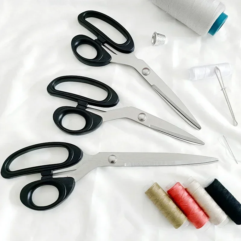 Tailor Scissors para Costura, Tesoura De Aço Inoxidável, Ferramenta De Costura, Cortador De Roupas, Ferramentas DIY, 8 em, 10in