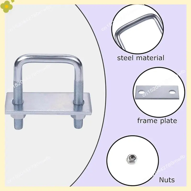 

LDHL 4 Pack Leaf Spring Clamp Kit Fits Leaf Springs Up Locks Leaf Springs Together Control Of Axle Torque M