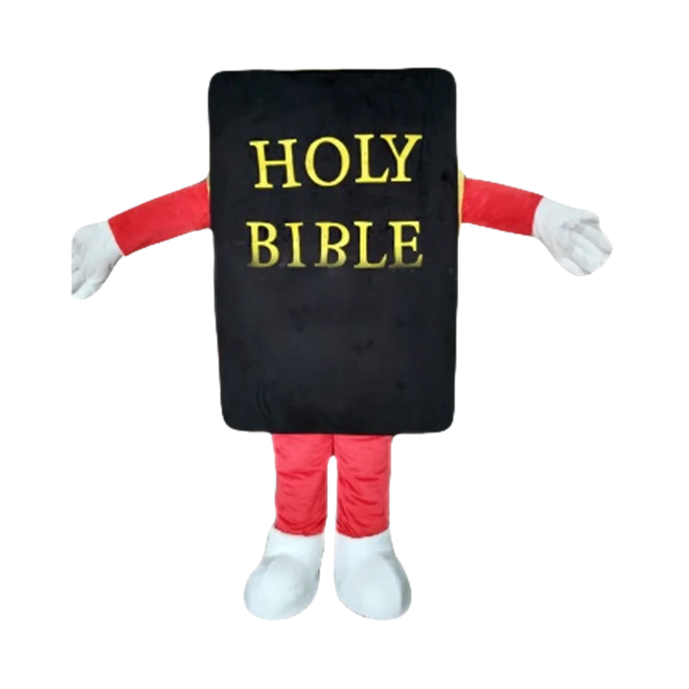 mascot holy bible book mascot costume adult size cartoon book theme anime cosplay costumes holiday charity activity dresses 2573