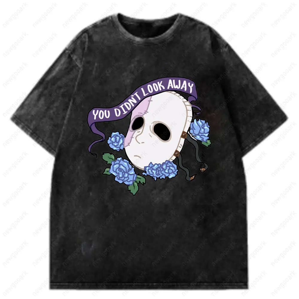 Sally Face Massacre At Addison Apartments Washed Cotton Graphic T Shirts Limited Edition Kickstarter Men Clothing Ropa Hombre