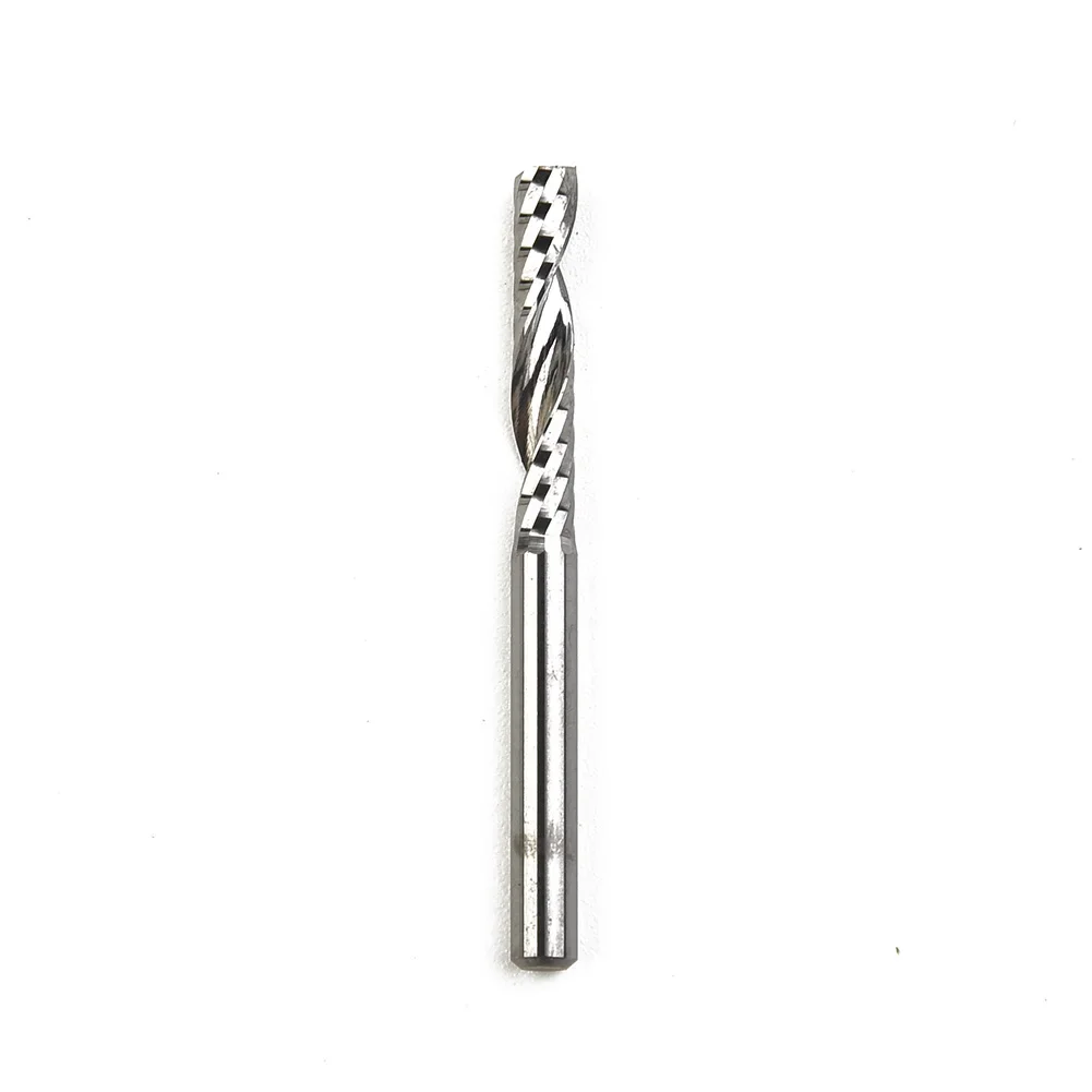 Engraving Router Bit Spiral Drill Flat Nose Kit Milling Shanks Single Flute 5pcs Carbide Cutter End Mill Useful