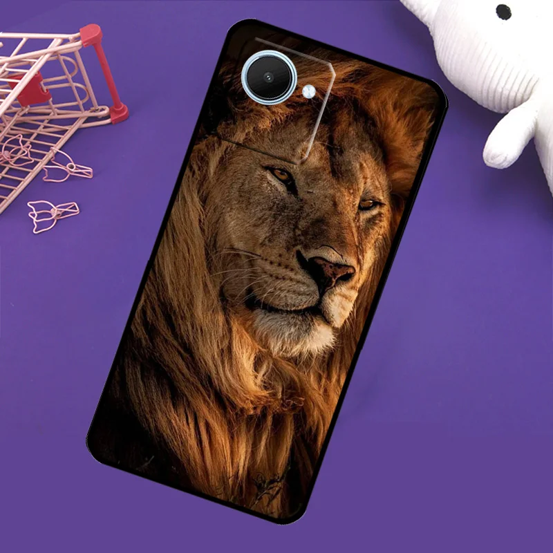 Lion Alpha Male Case For Realme GT Neo 2 GT Master 8i 8 Pro C21For Realme C21Y C25Y C15 C21 C31 C35 Cover