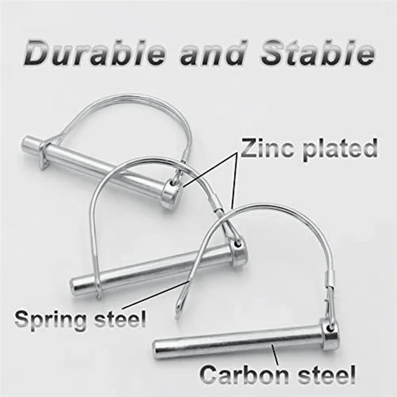 

A19F-4Pcs Shaft Locking Pin Safety Coupler Pin Trailer Coupler Pin Hardware Pins For Trailers Lawn Garden