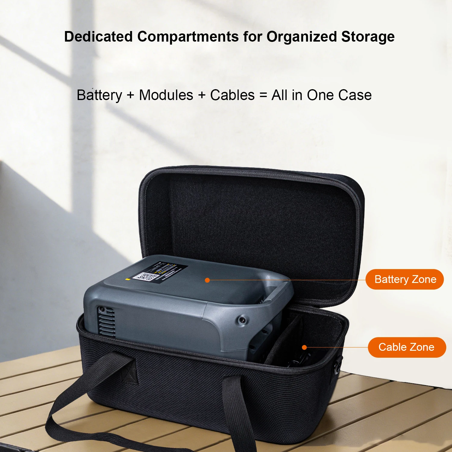 Case For DJI Power 1000 Mini Anti-Collision Waterproof Protective Shoulder Bag With Hand Carry For Camping Travel Storage
