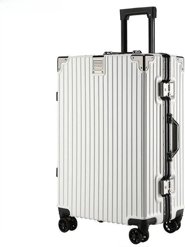 

Большая сумка-сумка из алюминиевого сплава емкости с бесшумными универсальными колесами, студенческий чемодан с тягой, прочная кожаная коробка для мужчин...