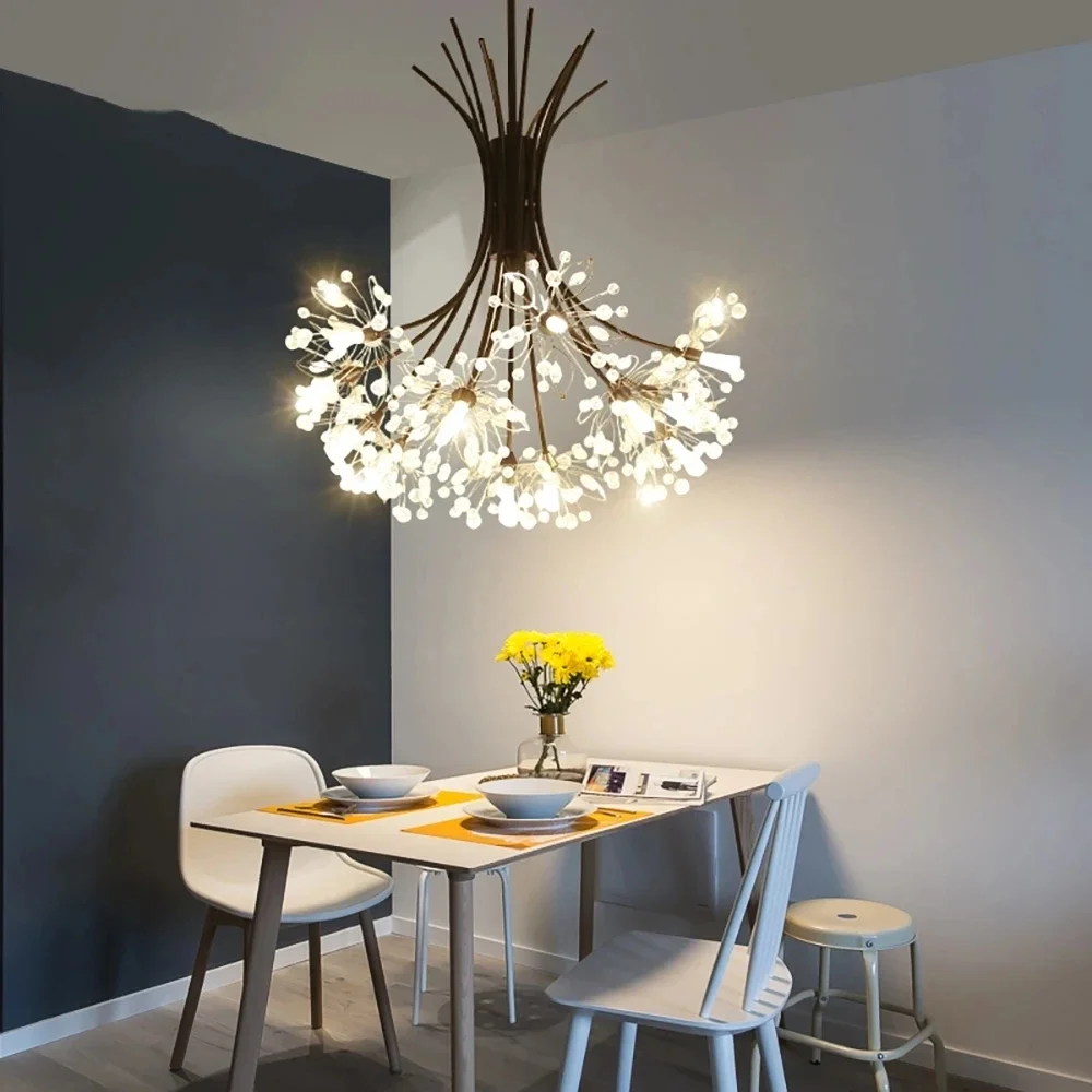 

Modern Crystal Bouquet Flowers Chandelier Indoor Pendant Lights for Dining Living Room Hotel Hall Table Center Luxury Lustre