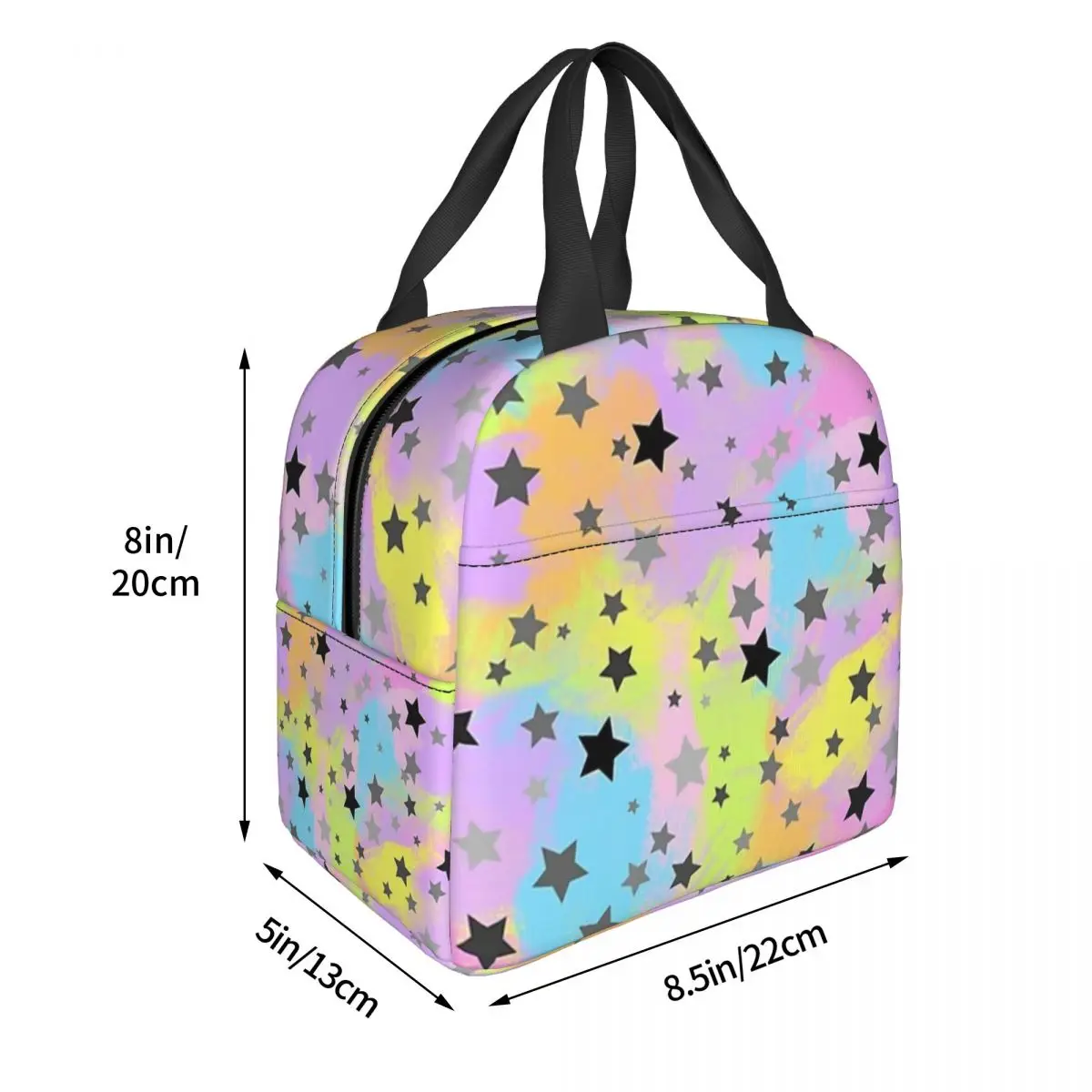 Rainbow Lunch Bags Insulated Bento Box Lunch Tote Leakproof Picnic Bags Thermal Bag for Woman Student School
