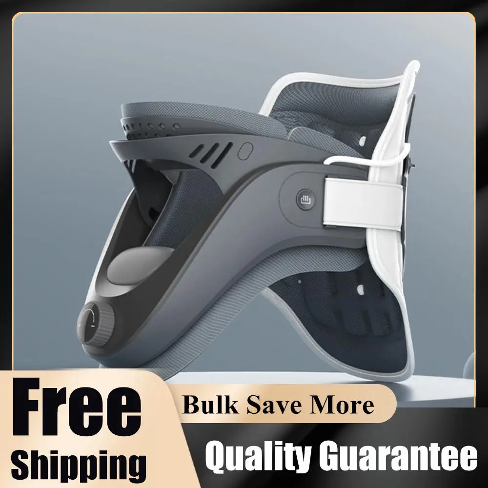 

Cervical Neck Traction Device Adjustable Ergonomic Neck Stretcher with Airbag Support Neck Brace for Cervical Spine Alignment