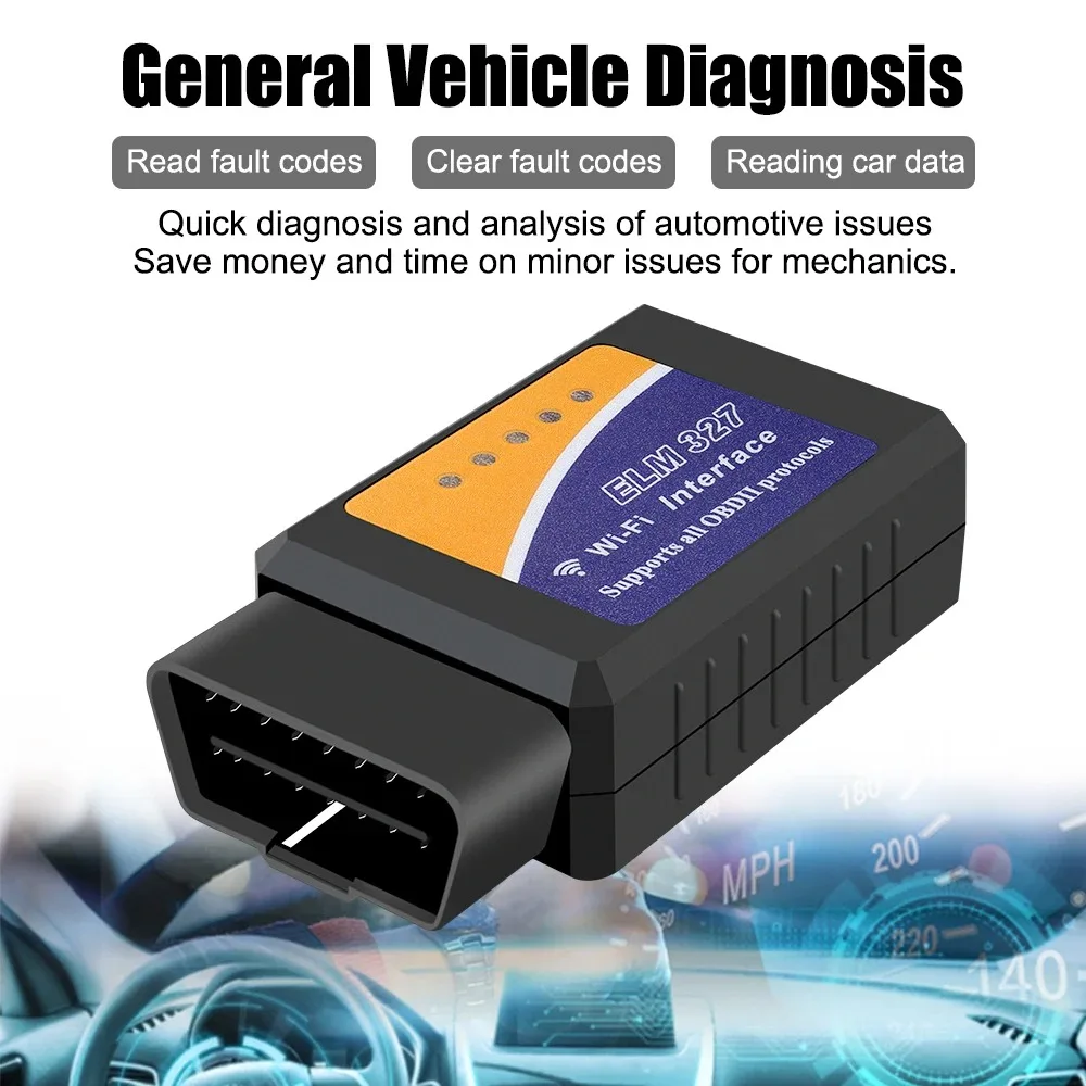 

OBDII Adapter For IOS Android Car Fault Code Reader ELM327 WIFI Auto Diagnostic Scan Tool OBD2 Scanner Car Accessories V03HW