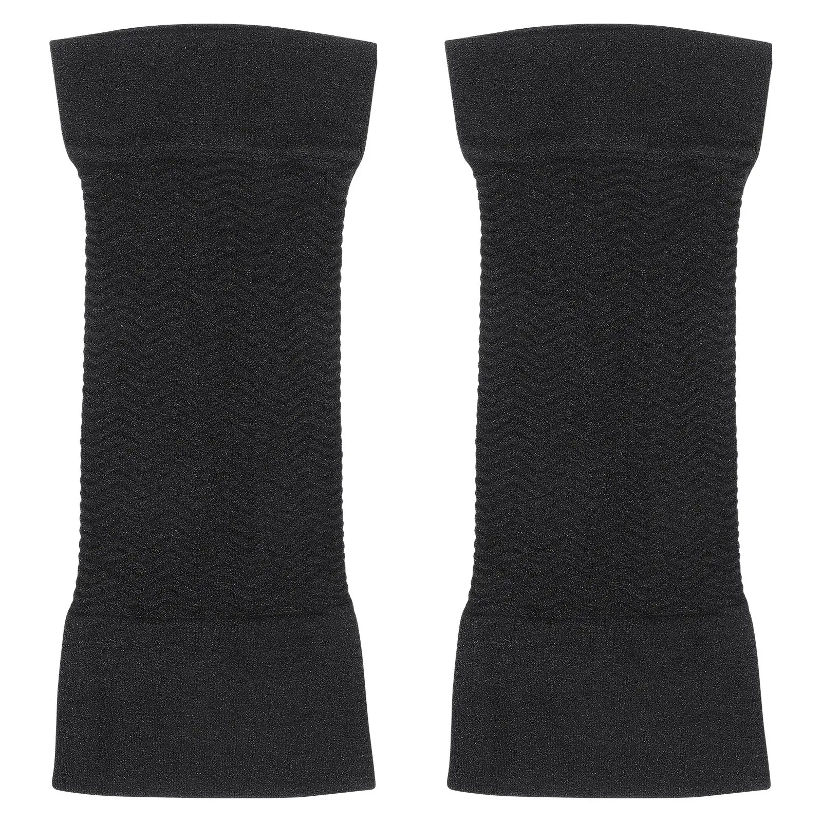 

1 Pair Elastic Compression Arm Sleeves Slimming Improve Shaper Sleeve Protective Upper Arms Shaper Sleeve for Fitness (Black)