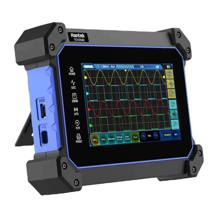 

AUTO Oscilloscope TO1000 Series: TO1152C/1202C/1252C/1152D/1202D/1252D Touchscreen Oscilloscope, Multimeter, Signal Generator