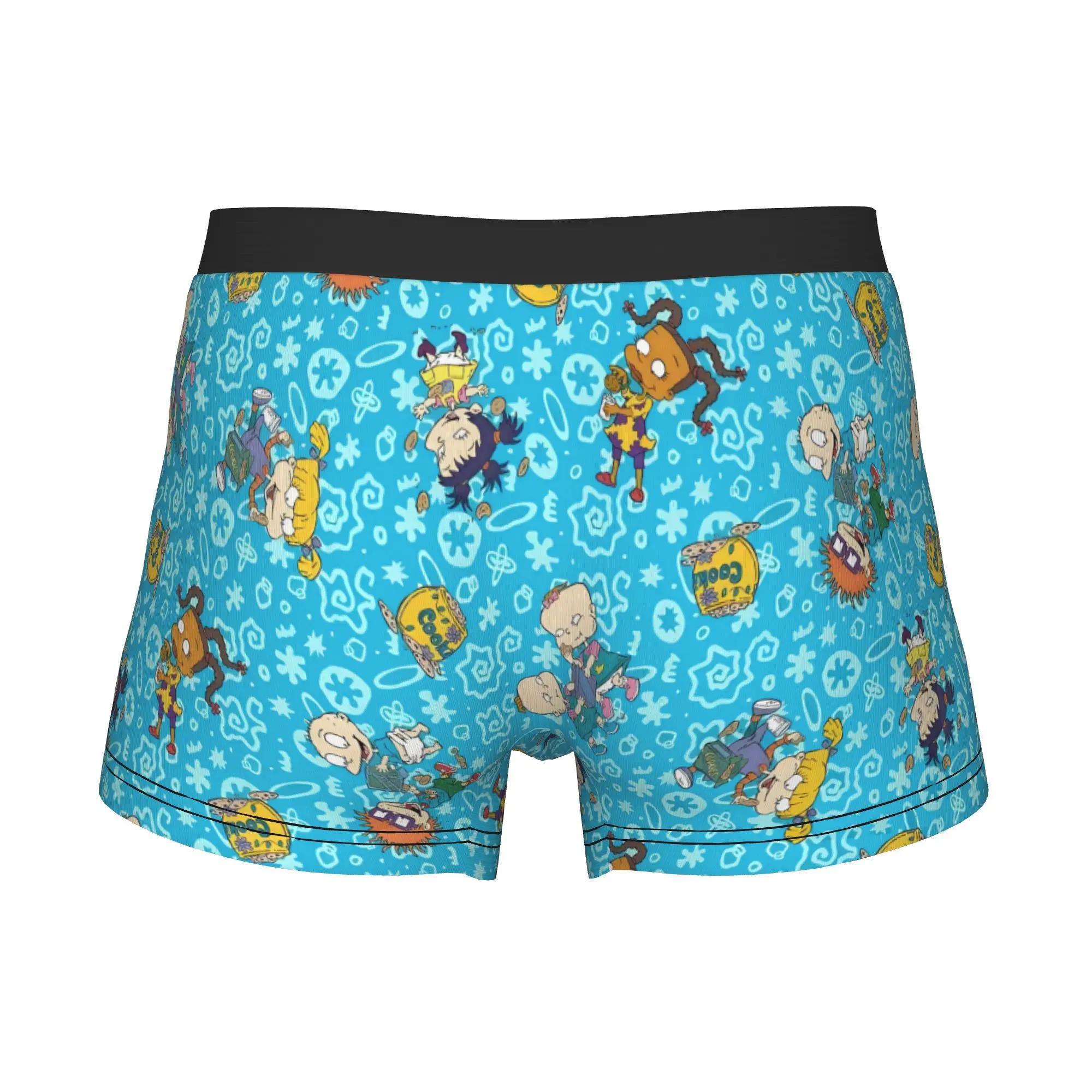 Cool Cartoon R-Rugrats Boxers Shorts Panties Men's Underpants Breathable Comic Briefs Underwear