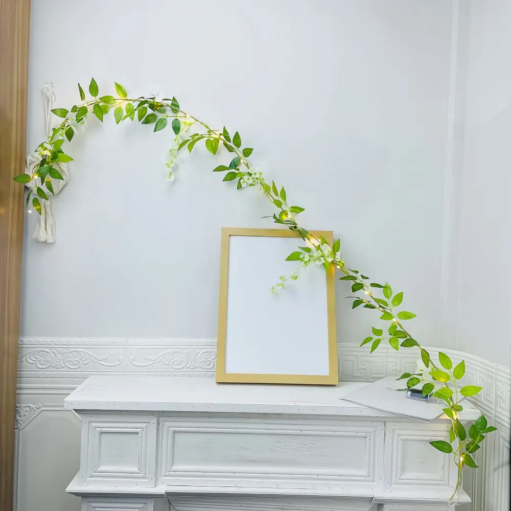 Set LED White Wisteria Decor String Light  For Wall House Room Decor Office Decor Birthday Home Room Bedroom Decor Garden Decor