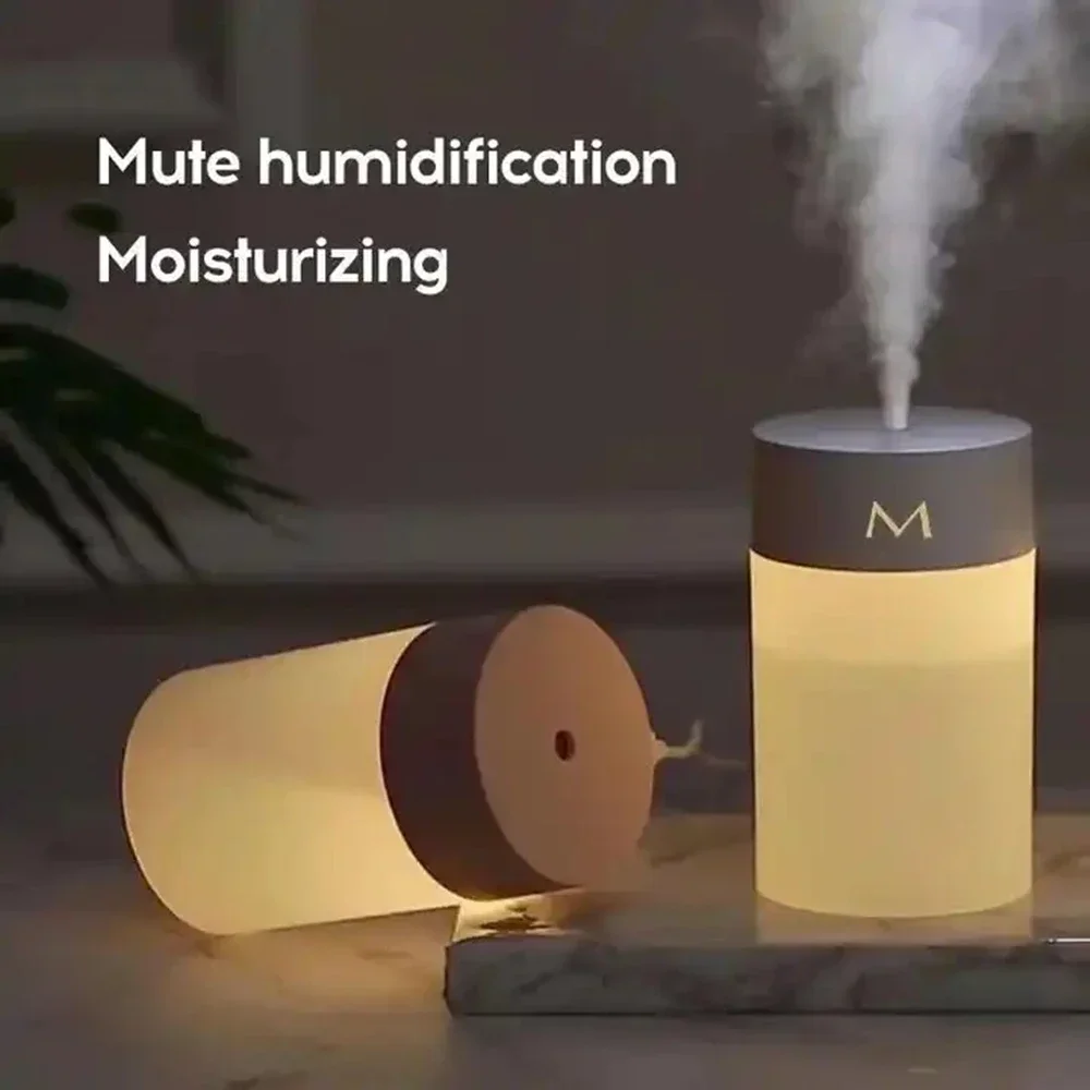 Mini Car Humidifier Portable Cool Mist Ultrasonic Air Humidifiers Cute Desk USB Cup 200ML Spray 4/6H for Home Office Outdoors