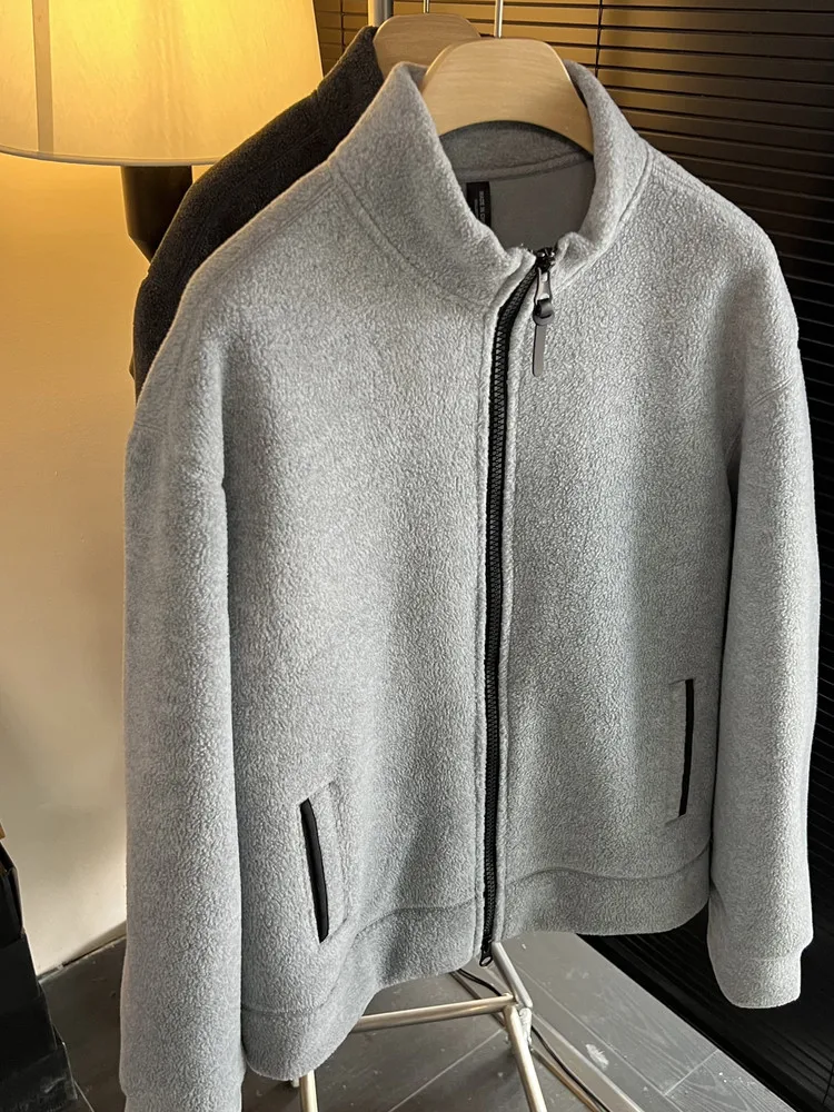 

MenuiCard Quali Excellent Thi And Warm Men's Autumn Winter Couple Sle Stand Collar Casual Fce Jaet