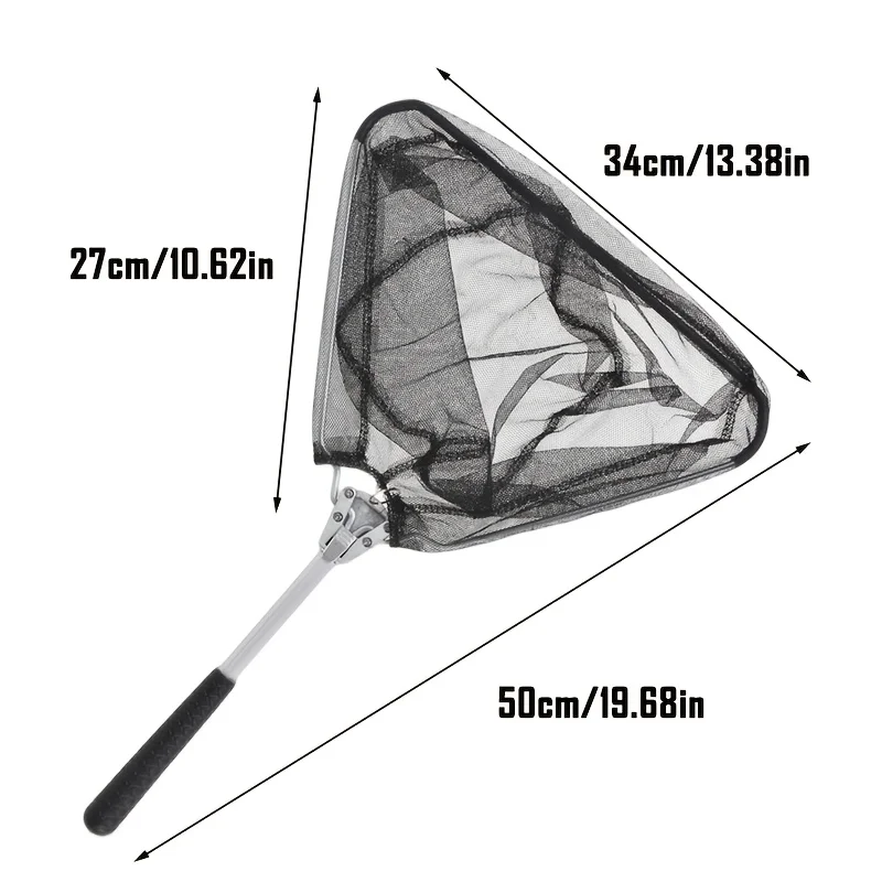 Red de pesca triangular plegable para trucha a mosca en arroyos - imagen 2