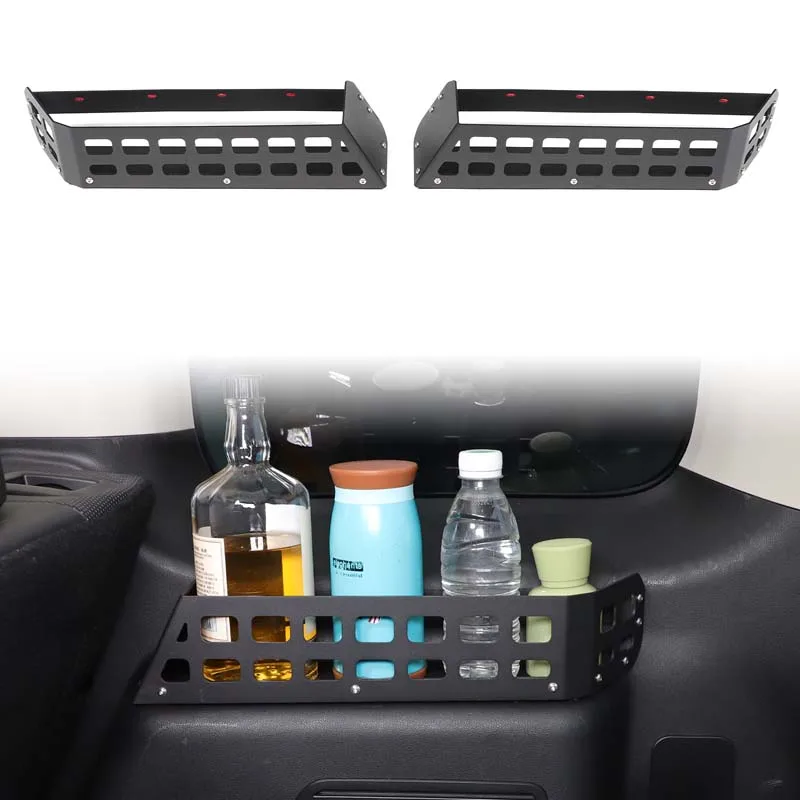 

2Pcs Aluminum alloy black For Haval H9 2024+ car trunk storage baskets on both sides car interior modification accessories