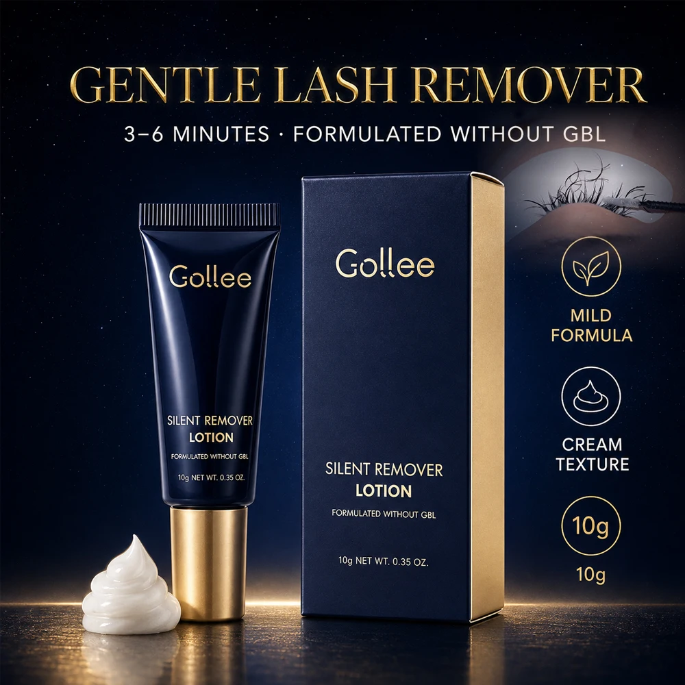 Gollee Remover Eyelashes Glue Gentle Non-irritating 3-6 Minute Unloading Glue Lotion Professional Remover for Lash Free From GBL