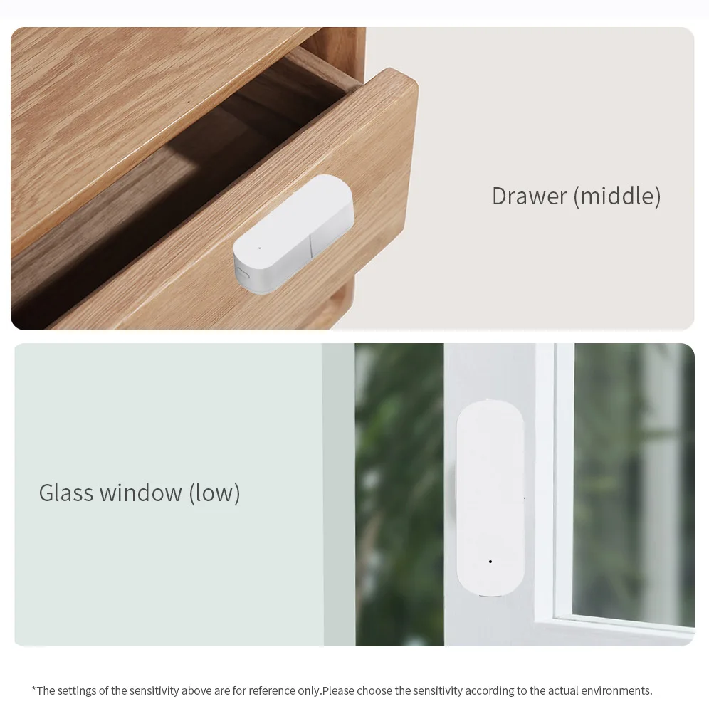 Tuya ZigBee Smart Vibration Sensor Smart Home Security Protection System Door Window Break Burglar Alarm Real-time Monitoring