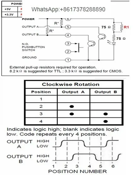 3pcs  [VK] GRAYHILL A61C22-01-04-02-5 photocoder code switch 5V 16 pulses per lap