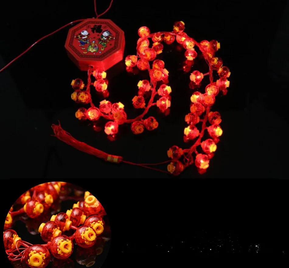 Lantern Decoration Lamp Squelchier Led Electronic Firecrackers String Light Fireclays Belt