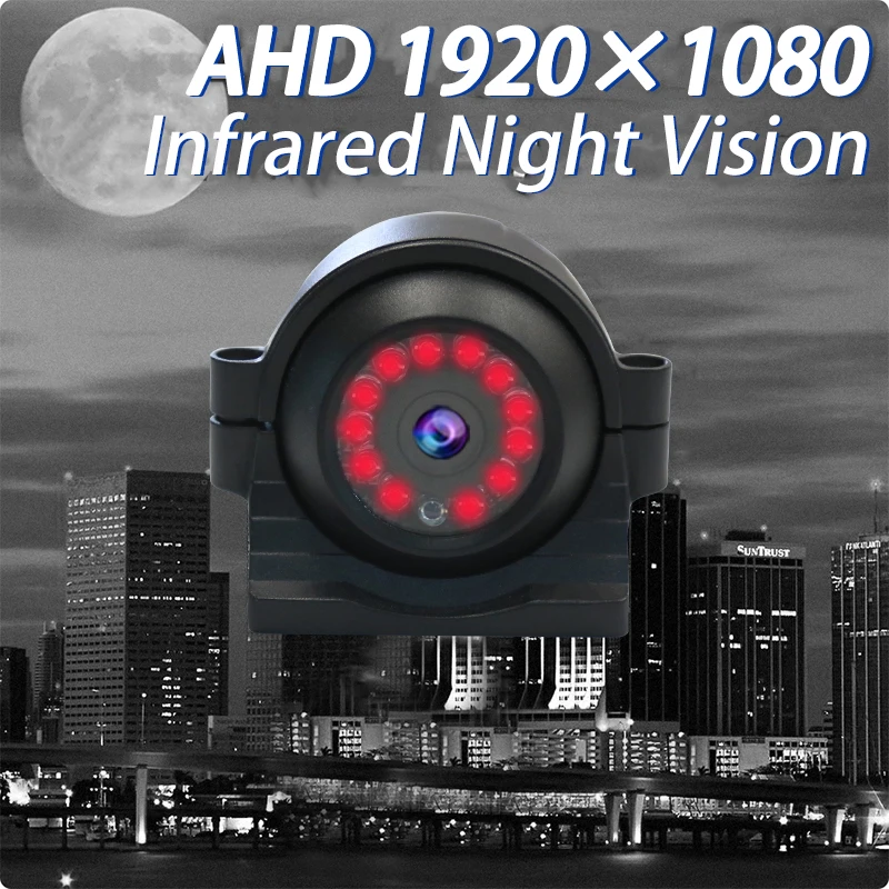 1920*1080P AHD 2 Mặt Camera 12V Cho Bus Giám Sát Xe Hồng Ngoại Nhìn Đêm Ô TÔ Giám Sát camera IP68 Chống Thấm Nước