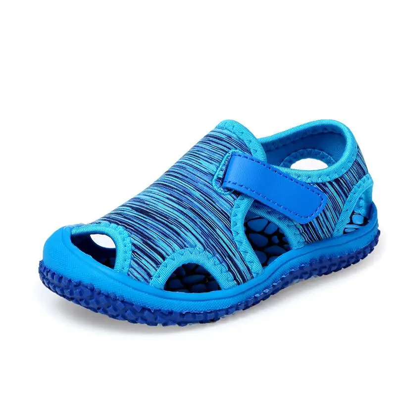 Girls\' Sandals Spring and Summer Children\'s Closed Toe Sports Beach Shoes Boys Wading Shoes Candy Color Kids shoes