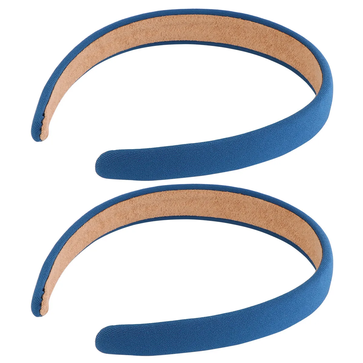 

2 шт. темно-синих женских тканевых повязок на голову, модные ободки для волос для свадьбы, вечеринки, спорта, повседневного использования