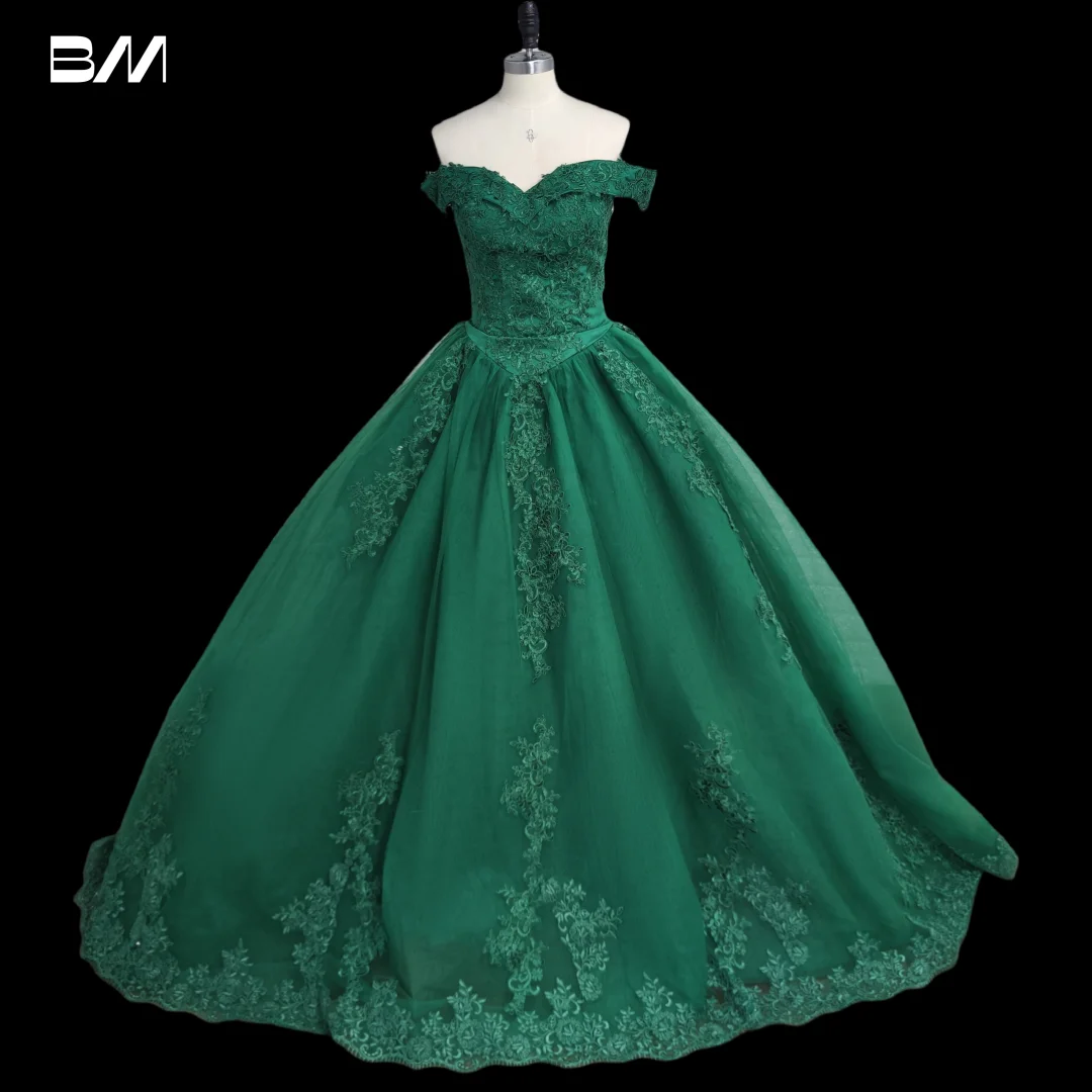 High End Off Shoulder Quinceanera Dress Ball Gown Lace Appliques Women's Party Cocktail Dresses Sweet 15 16 Dresses