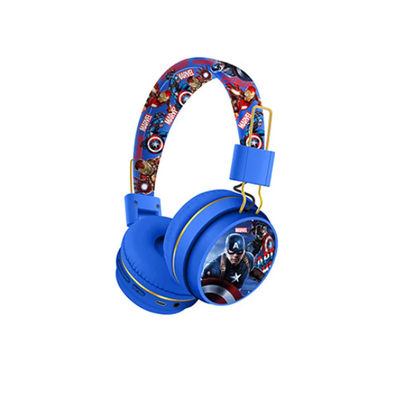 New Marvel Bluetooth Headphones Spider man Wireless Bluetooth Earbuds HIFI Surround Sound Headset with Mic Kids Anime Cartoon