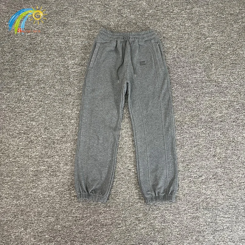 

Best Quality Cotton Patchwork Splicing Jogger Drawstring Pants Men Women Couple Simple Logo Embroidery Kroen Sweatpants With Tag