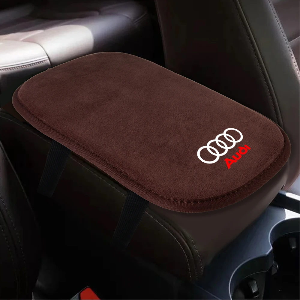 Car Armrest Storage Box Mat Center Cover Sonsule Arm Rest Protection Cushion for Audi C7 Q5 8R Q7 Q2 Q3 SLine B8 B7 A3 8P 8V A6 view 6