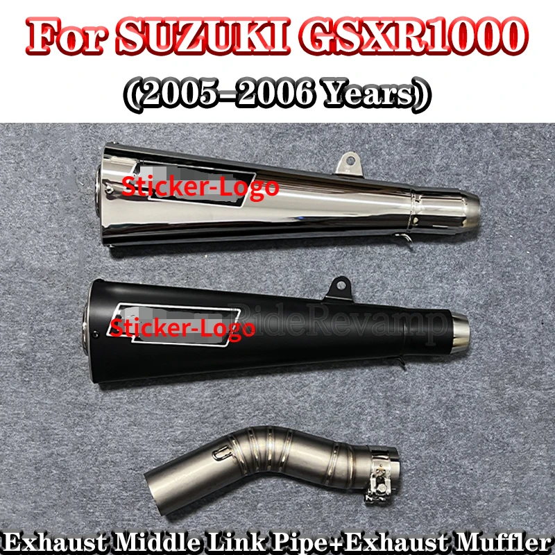 

For SUZUKI GSXR1000 2005 2006 Motorcycle Exhaust Brocks Muffler Full Systems Escape Moto Slip-On Exhaust Middle Link Pipe