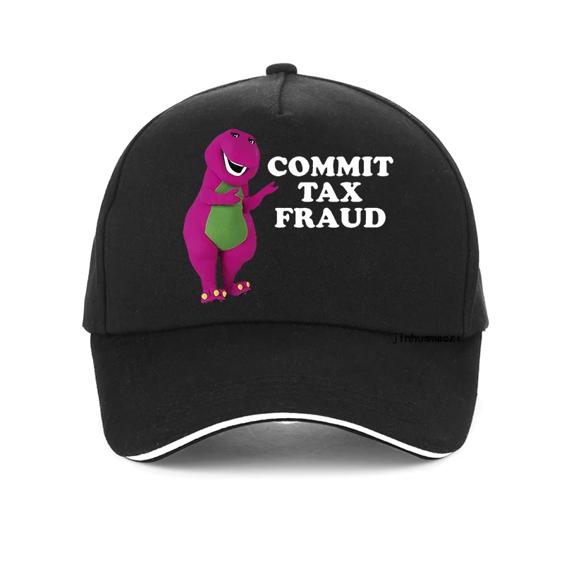 

Commit Tax Fraud Baseball Cap Men Harajuku Cartoon Letter Printing hat Outdoor Women Hip Hop Fish Anime hat Bonnet
