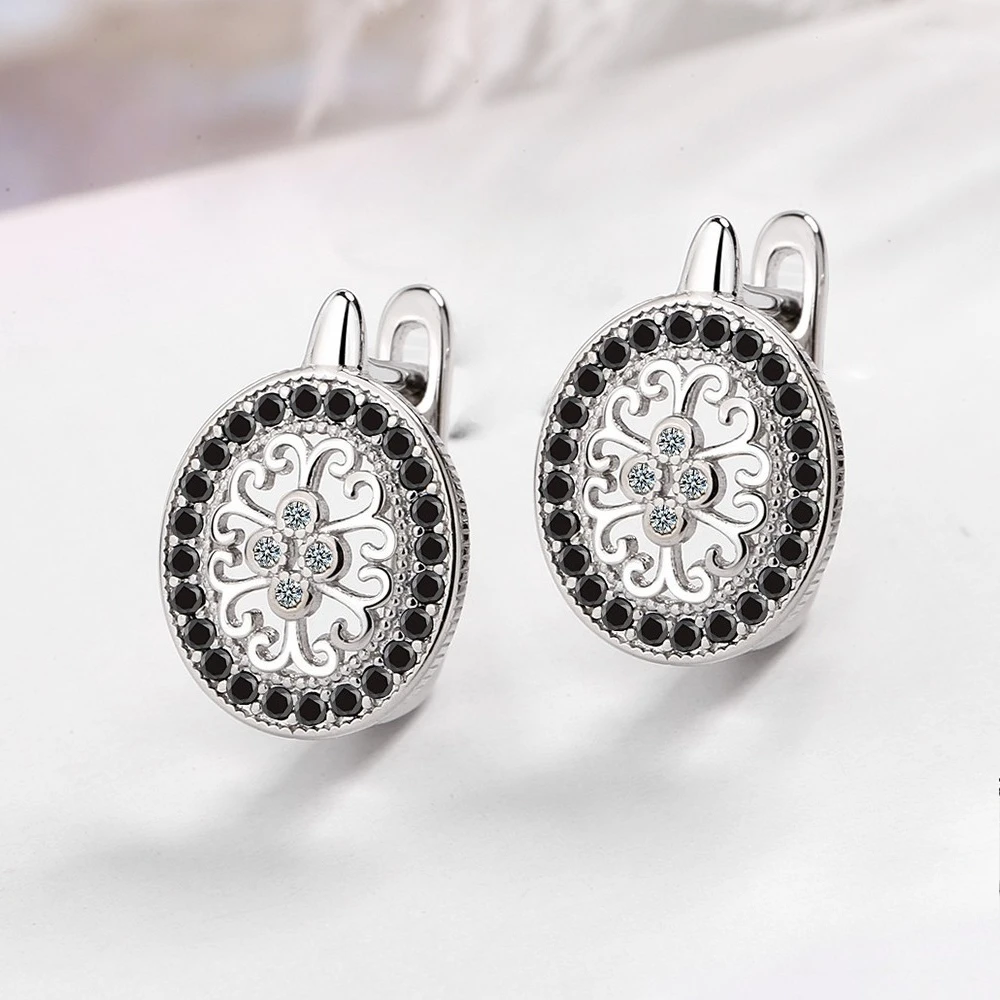Neue 925 Sterling Silber Ohrringe 5A Zirkon für Frauen Luxus Hochzeit Schmuck Elegante Weibliche Accessoires Mode Party Geschenke