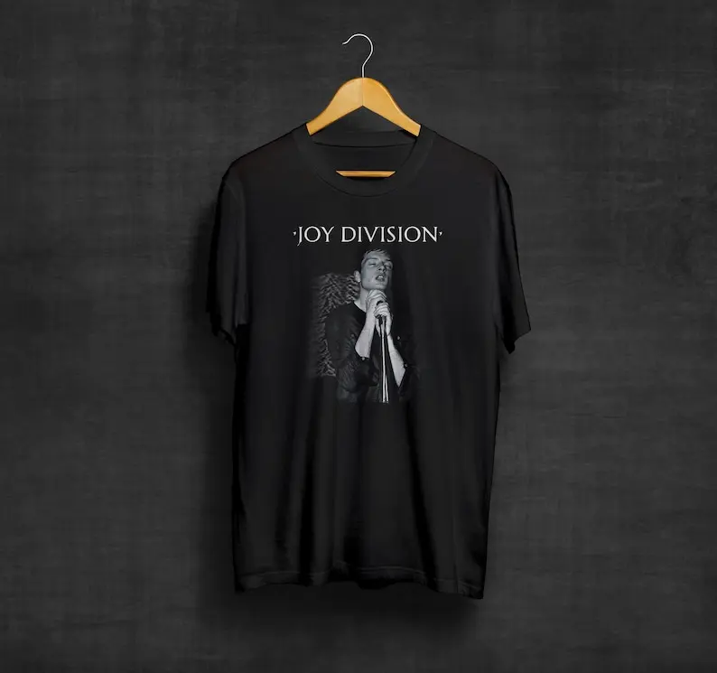 

Ian Curtis Joy Division Black T PostPunk Rock Band sshirt