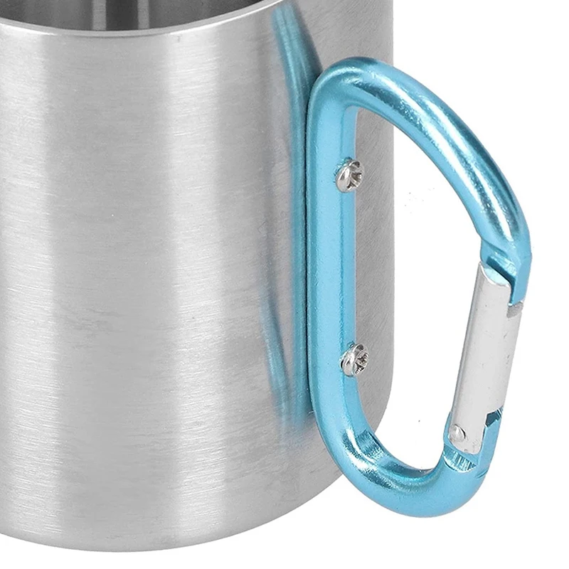 Кофейная чашка для кемпинга, 12 унций, кофейная чашка из нержавеющей стали для дома и офиса, чайная чашка, горячий и холодный напиток