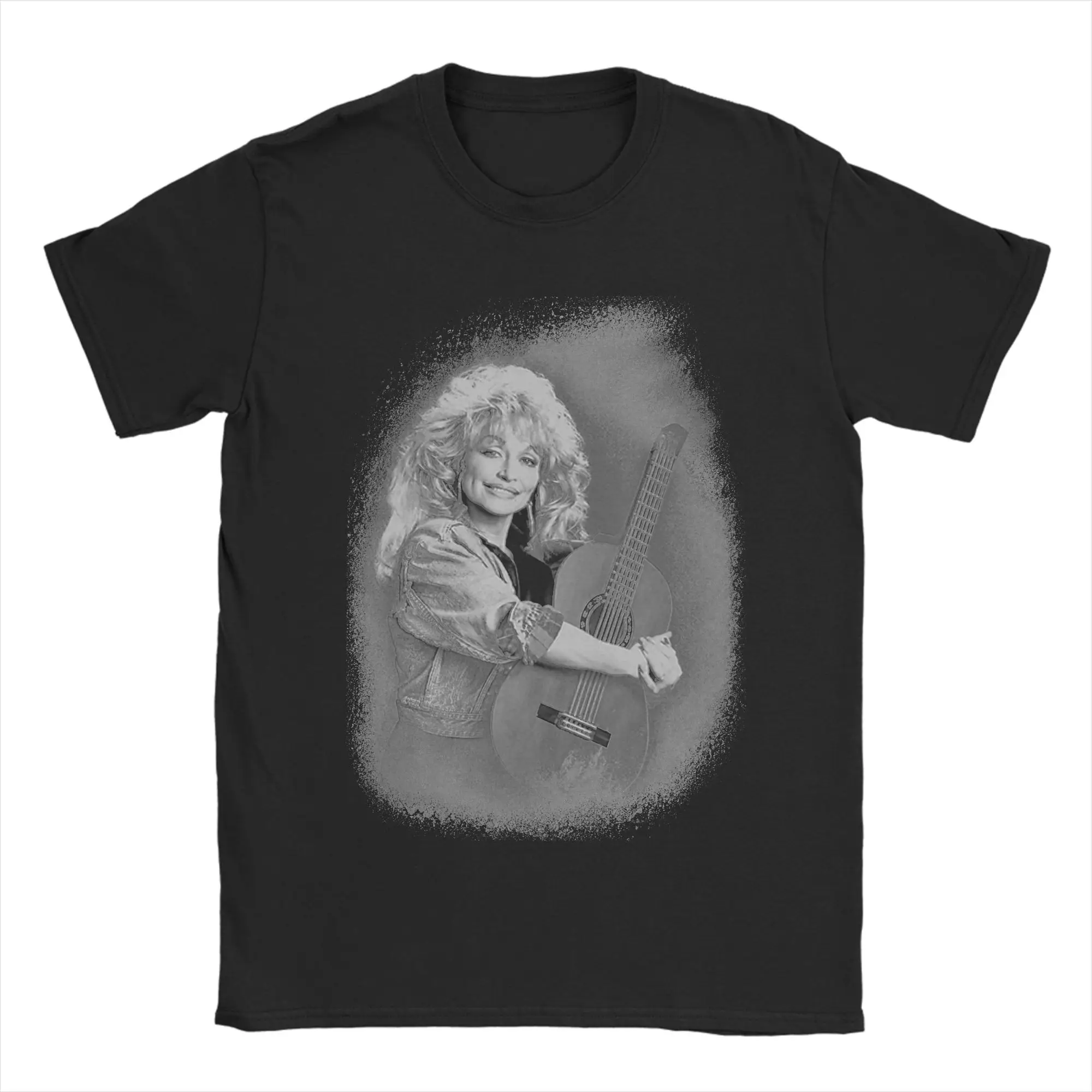 Vintage Dolly Parton American Singer T-Shirts for Men O Neck Pure Cotton T Shirts  Short Sleeve Tee Shirt Plus Size Clothes