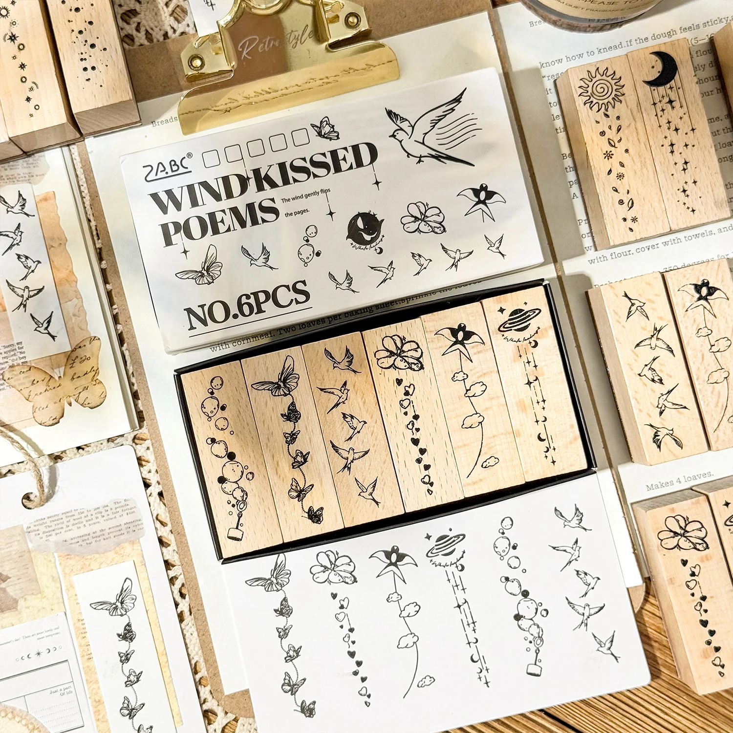 TIANZI 6/12 قطعة الإبداع الخشب المطاط Stamps حساب اليد ختم ختم الزفاف الديكور سجل القصاصات ختم بطاقة مذكرات لوازم #4