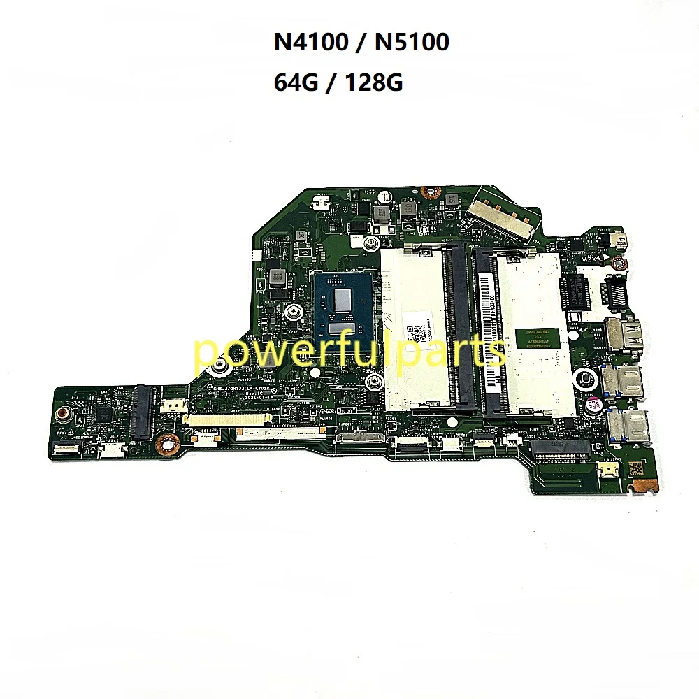 For Acer Aspire A115-32 A315-35 A317-33 Motherboard GH5JJ GH7JJ LA-K701P NBA6M11001 N4100 N5100 64G  Working GOOD