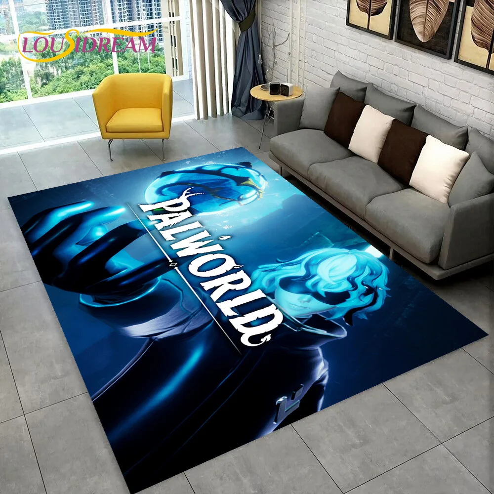 พรมสำหรับเล่นเกม palworld 3D พรมสำหรับตกแต่งบ้านห้องรับแขกห้องนอนโซฟาพรมเช็ดเท้าพรมปูพื้นสำหรับเด็กพรมปูพื้นกันลื่นของขวัญ