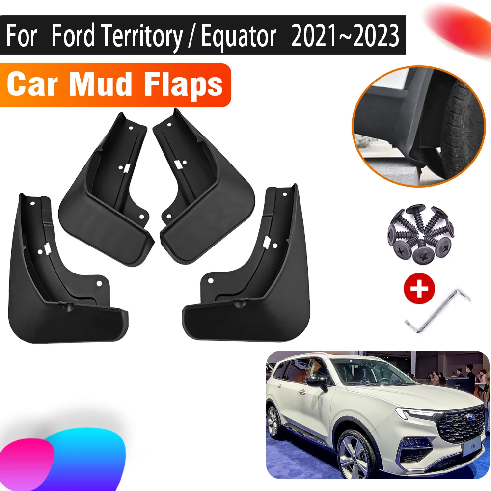 

Car For Ford Equator Accessories 2023 2022 2021Territory Auto Anti-splash Mud Flaps Splash Guard Front Rear Fenders Accessories