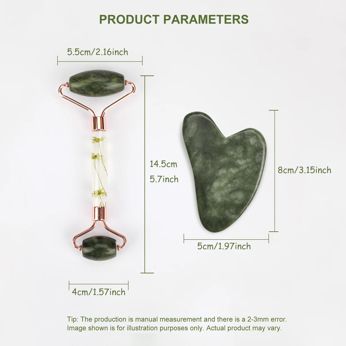 Gua Sha & Jade Roller ชุดหยกธรรมชาตินวดหน้าคอ Body Care Beauty Skin Care เครื่องมือ Facial Slim Lift ขูดผ่อนคลายเครื่องมือ