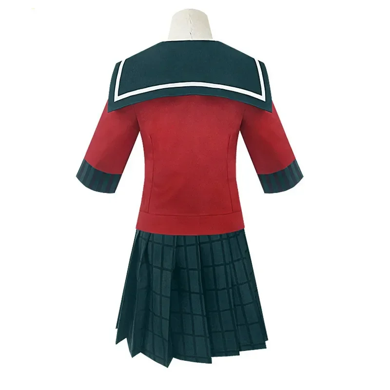 لعب الأدوار دانغانرونا V3 هاروكاوا ماكي تأثيري حلي انمي ياباني النساء الفتيات بحار القمم + تنورة + القوس + الجورب + أغطية الرأس