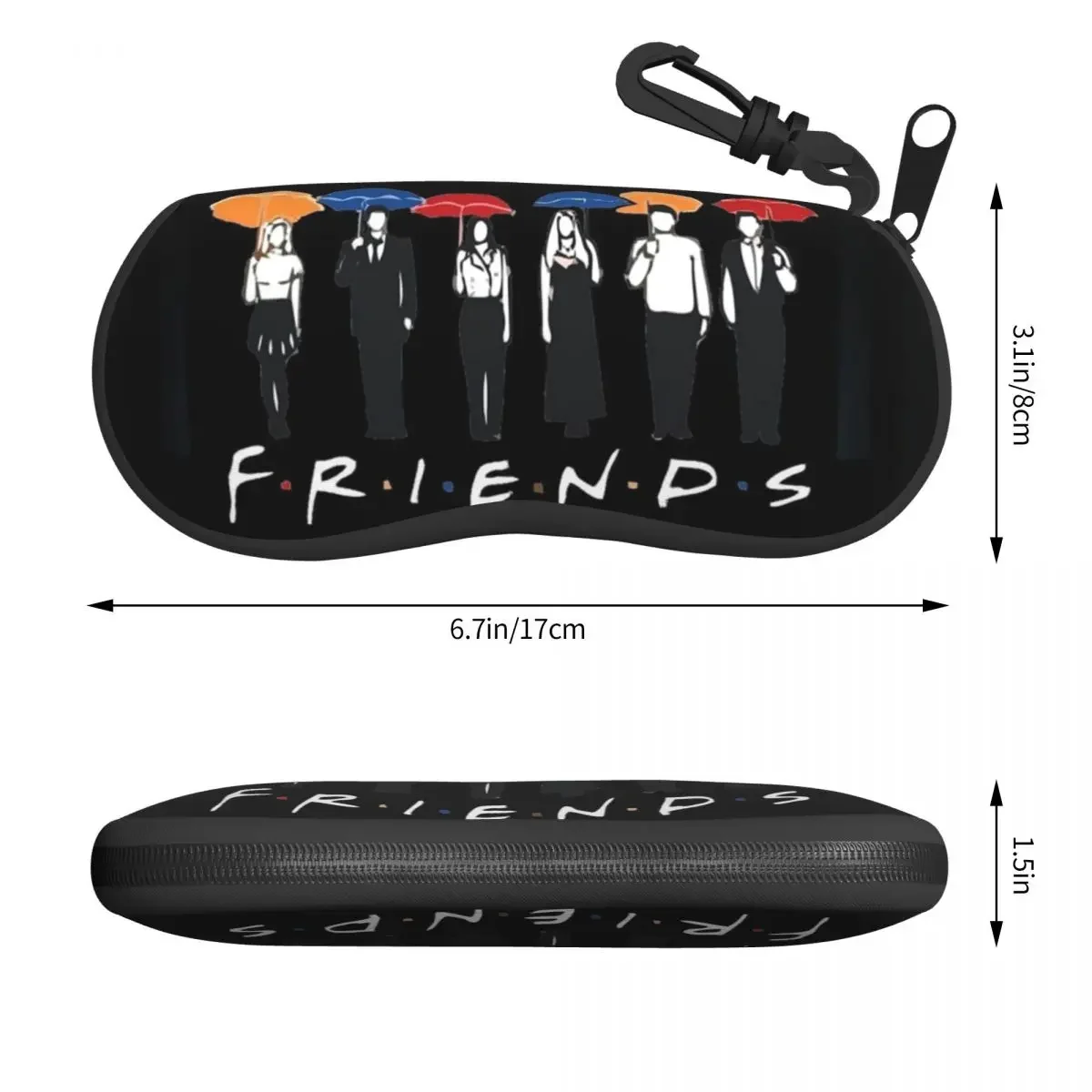 Custom Classic Friends TV Show Glasses Case Fashion Shell Eyeglasses Case Sunglasses Box