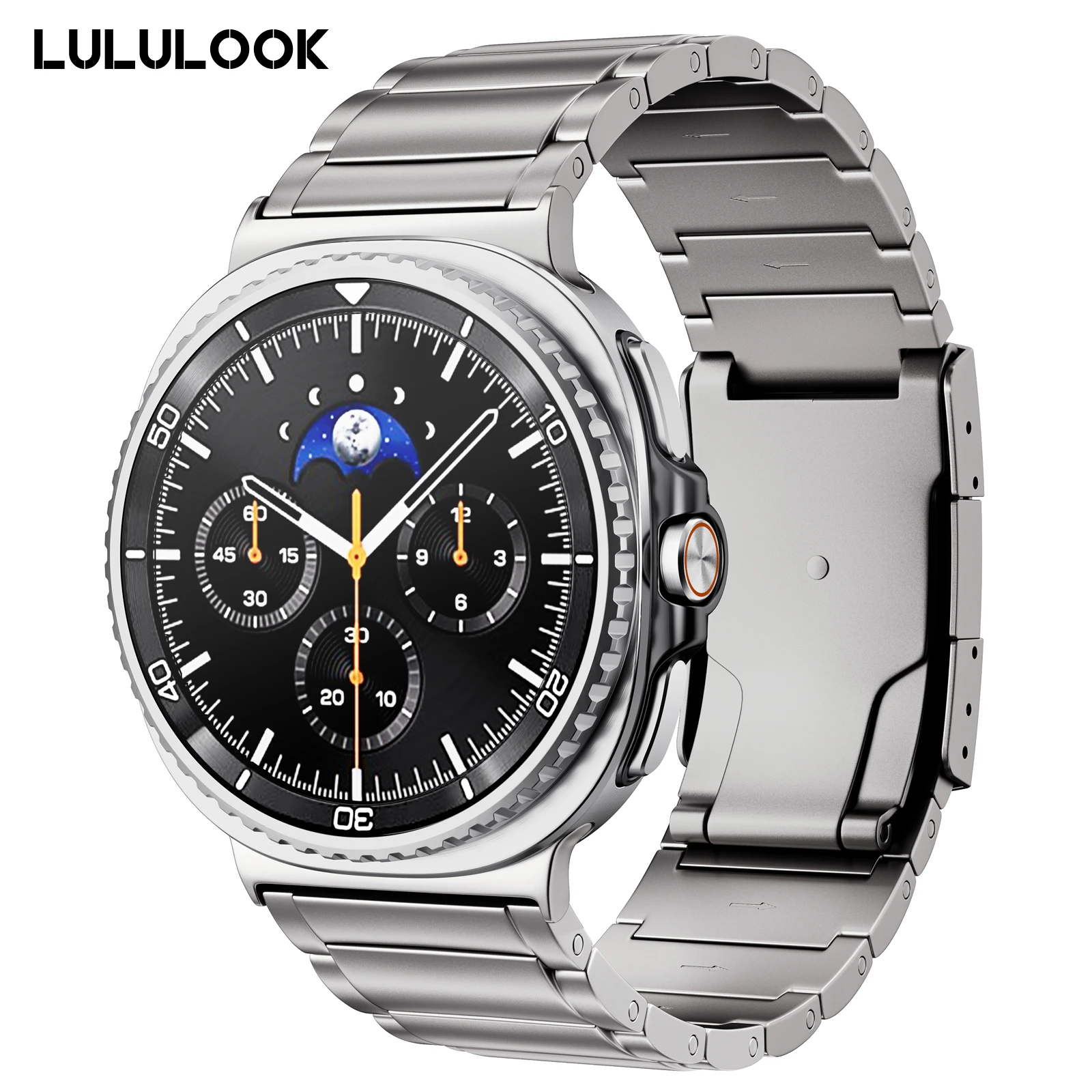 LULULOOK Titanium Watch Band for Samsung Galaxy Watch 8 40mm