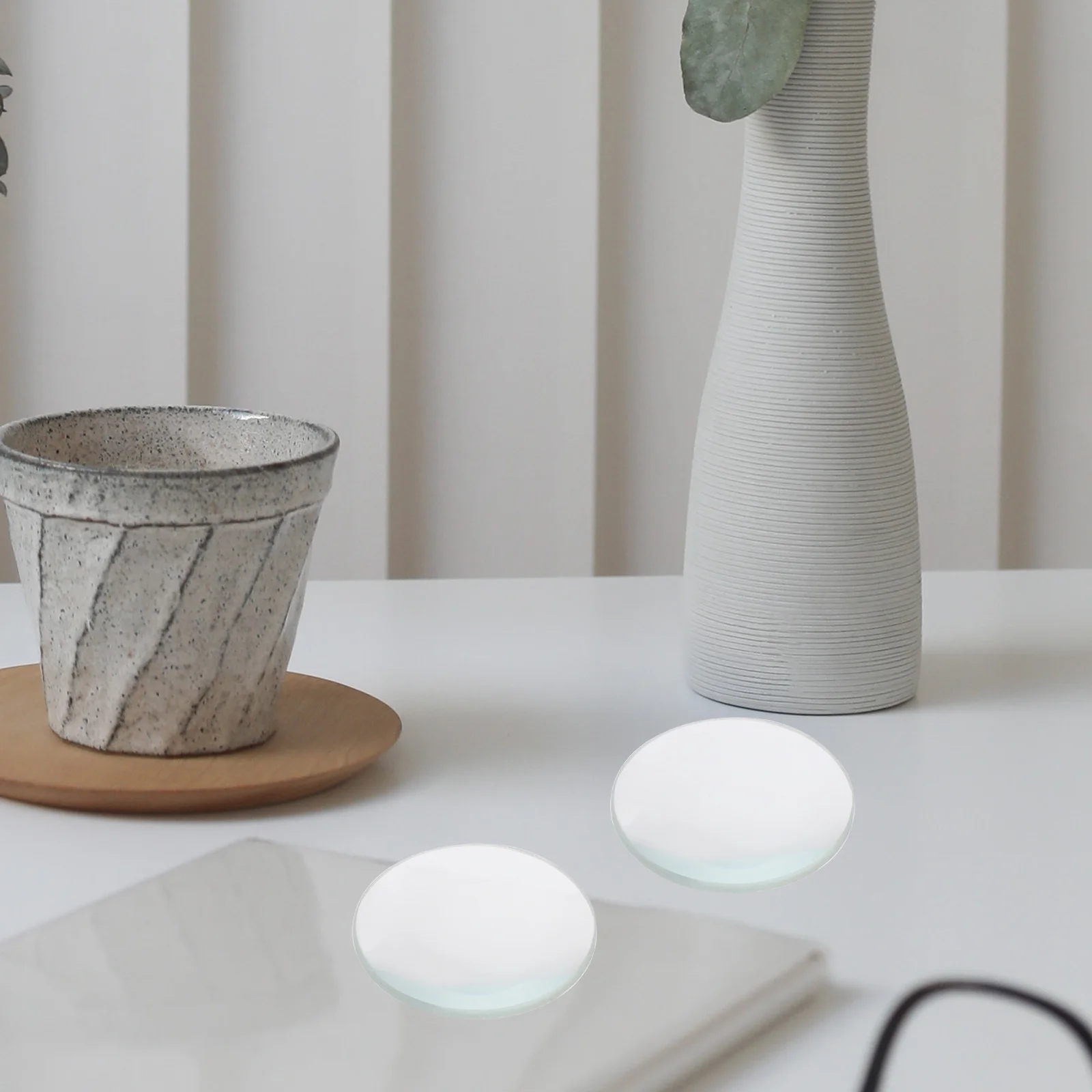 

5Pcs Double Convex Glass Lens Optical Kits for Science Labs Dia 50mm Focal Length 100mm Clear Durable Lens Convex Glass